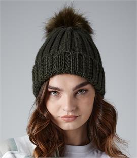 Beechfield Verbier Fur Pom Pom Beanie